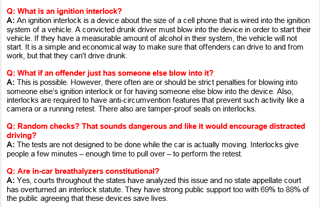 Ignition Interlocks Common Questions